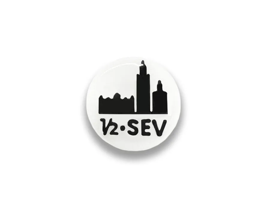 Imán conmemorativo de la media maratón de Sevilla