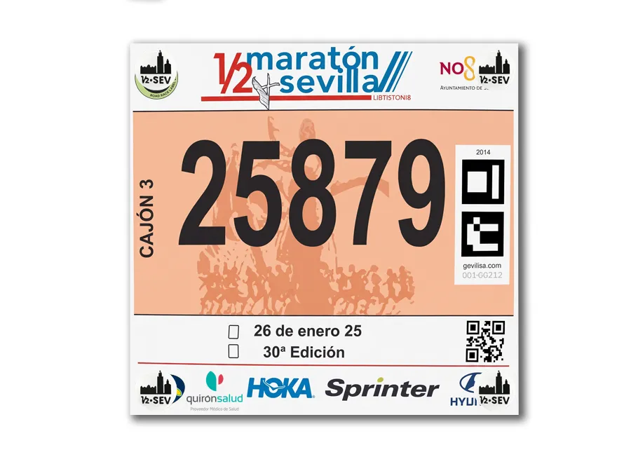 Imanes para dorsal - Media Maratón de Sevilla - Imagen 2